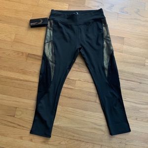 BSP Leggings with Gold and Mesh details